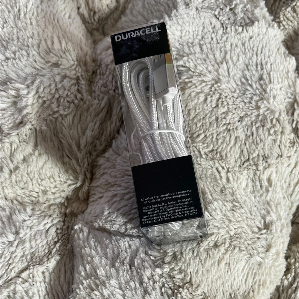 Duracell USB-C to USB-A Cable 10ft - White